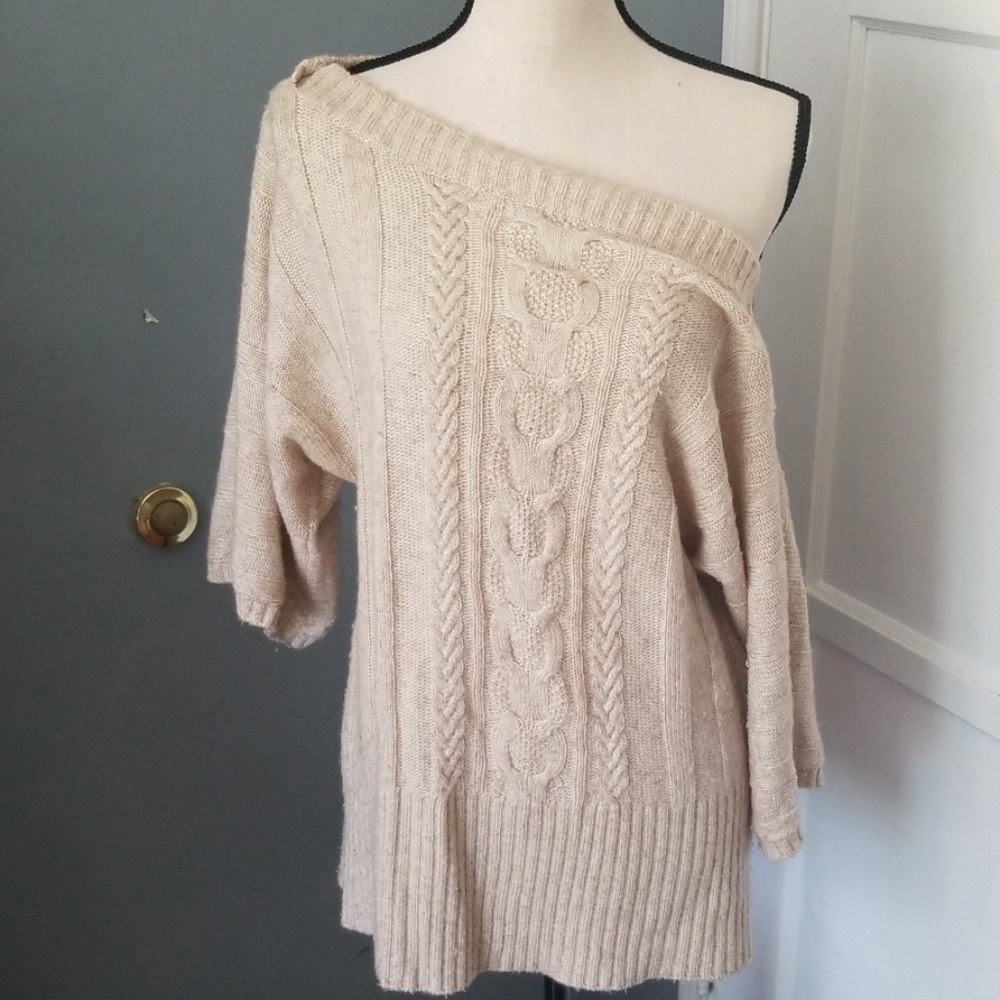 White House Black Market off shoulder sweater XL